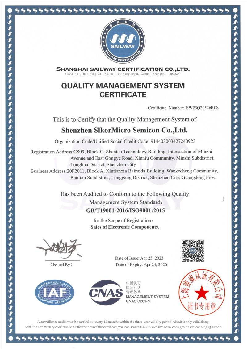 ISO9001 Zertifikat